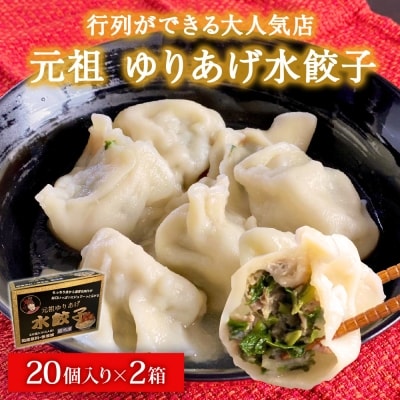 ゆりあげ港朝市 名物! 元祖 ゆりあげ水餃子 20個入り 2箱