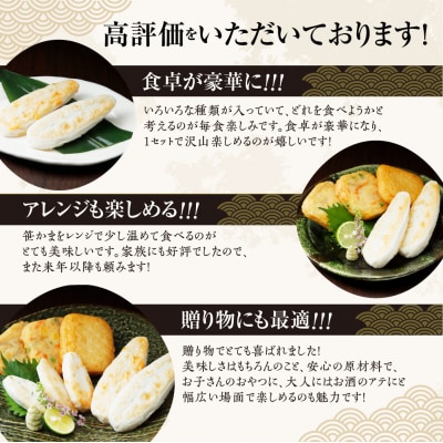 佐々直 笹かまぼこ(吉次 葱) と せんだい小笹 と 揚蒲鉾 と おとうふかまぼこ(ミニ一丁)