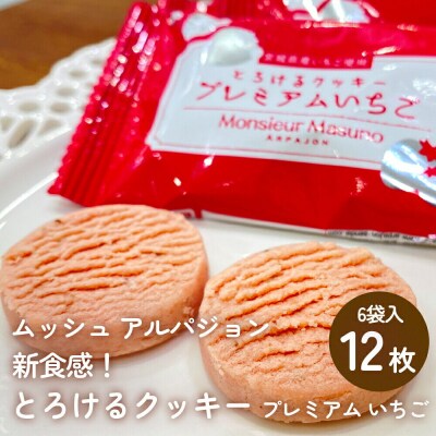 アルパジョンとろけるクッキー プレミアム いちご 2枚入り6袋入計12枚|21_map-040101
