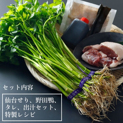 【2025年先行予約】【お届け日時指定必須】野田鴨で食す仙台せり鍋セット4、5人前