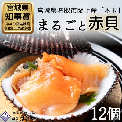 【閖上赤貝】まるごと赤貝　12個入り