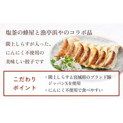 漁亭 浜や　閖上しらす餃子 60個