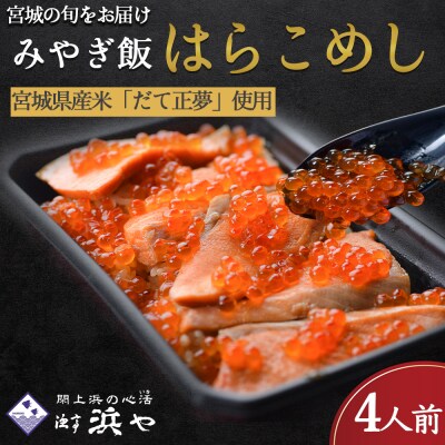 はらこ飯4人前　みやぎ飯【宮城県郷土料理】