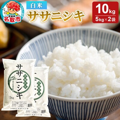 米 令和7年産 宮城県産 ササニシキ 白米 10kg(5kg×2)|21_trc-2x1001h