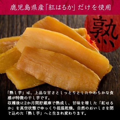 鹿児島県産紅はるかで作った干し芋<熟し芋>計800g(80g×10袋)