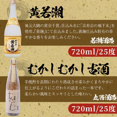 志布志の焼酎蔵めぐりセット(720ml×6本・粉末緑茶2g×10本)