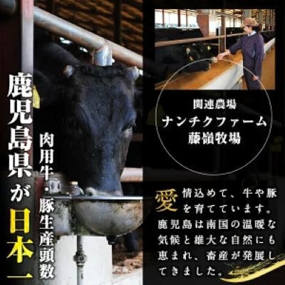 鹿児島県産黒毛和牛赤身モモスライス (計1kg・500g×2P)