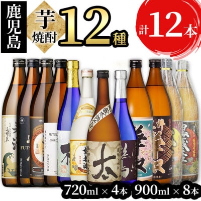 志布志の本格芋焼酎 飲み比べ 小瓶12本セット　e4-006