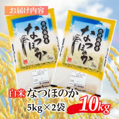 【令和5年産】鹿児島県志布志市産なつほのか 精白米 計10kg(5kg×2袋)
