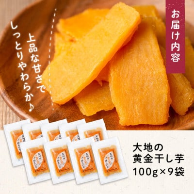 大地の黄金干し芋 計900g(100g×9袋)(志布志市)