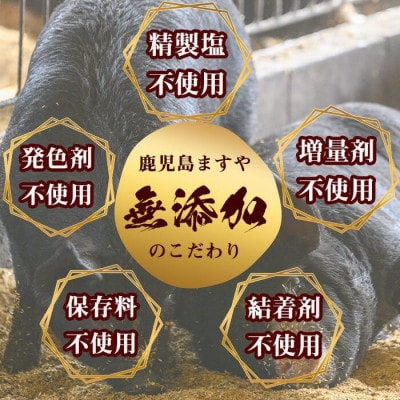 【無添加】「福別府農場」鹿児島黒豚 炭火焼豚 約200g【鹿児島ますや】(志布志市) a0-373
