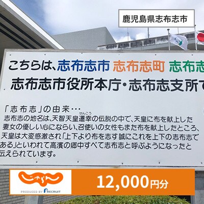 【じゃらんふるさと納税クーポン】 鹿児島県志布志市でつかえる12,000円 クーポン