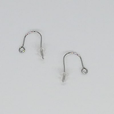 輪島うるし塗　ピアス　ツイストリボン　サクラ(ピンク)
