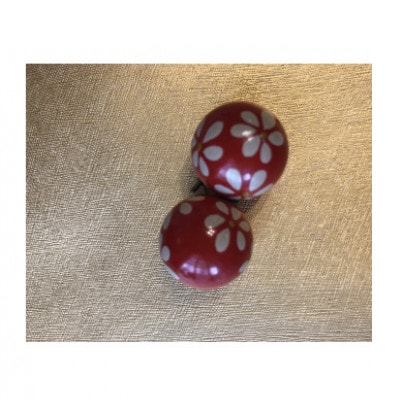 輪島　漆絵雪割草ピアス