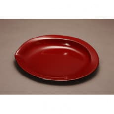 [乾漆漆器]菓子皿 あわび型 黒内うるみ