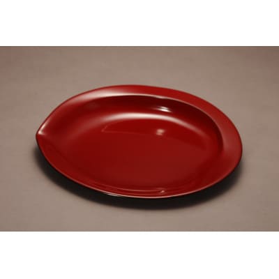 [乾漆漆器]菓子皿 あわび型 黒内うるみ