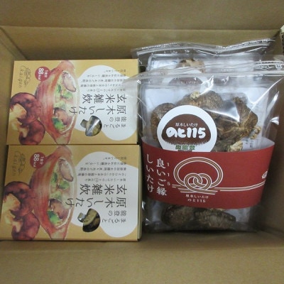 輪島「原木椎茸のと115」雑炊と干し椎茸おためしセット