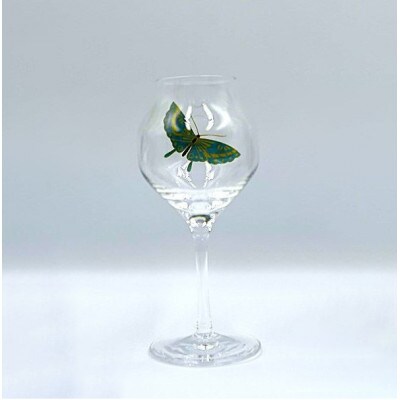 【復興支援】輪島 蒔絵(蝶)を加飾した蕾グラス