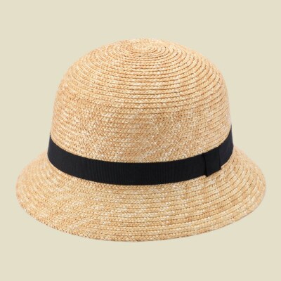 春日部市伝統工芸品 田中帽子店　子ども用麦わら帽子　グラン　頭囲48cmUK-H010-GLBK48