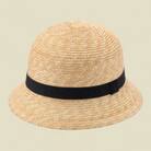 春日部市伝統工芸品 田中帽子店　子ども用麦わら帽子グラン　頭囲50cm　UK-H010-GLBK50