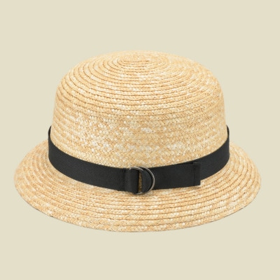 春日部市伝統工芸品 田中帽子店　麦わら帽子　マノン　頭囲57-59cm対応(UK-H112-NA)