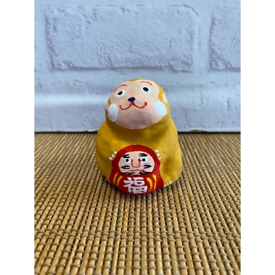 達磨抱き申(さる)手作り張子人形