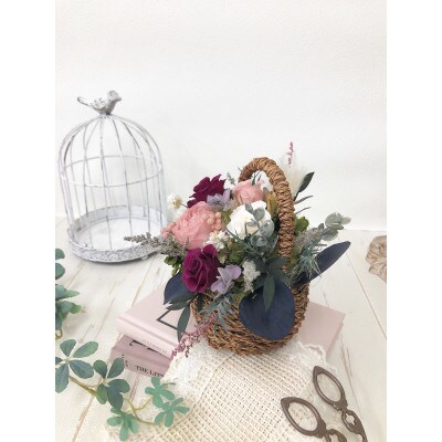 プリザーブドフラワーアレンジ 【ヴィオレ】 春日部市 シュガーパイン