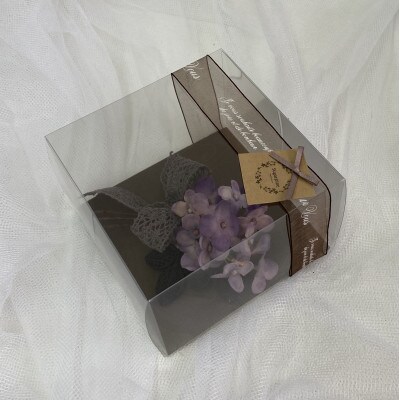 シュガーパインの【コサージュ・アジサイ 菖蒲色/古代紫　2個セット】春日部市