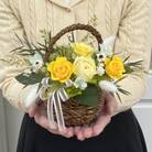 プリザーブドフラワーアレンジ【コロレ/イエロー】春日部市 シュガーパイン