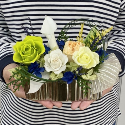 プリザーブドフラワーアレンジ【クオーレ】 春日部市 シュガーパイン