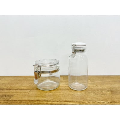 食品の長期保存にぴったり!　セラーメイト密封びん0.5L・ワンプッシュ便利びん500ml　セット