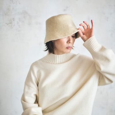 埼玉県春日部市発 株式会社よこい　バケットハット　ピノ　ホワイト　YO-BR005-WH　1点