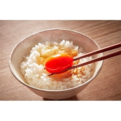 豪華版卵かけご飯セットA　茜たまご10個・有機栽培米「龍の瞳」450g・たまごかけごはん専用醤油