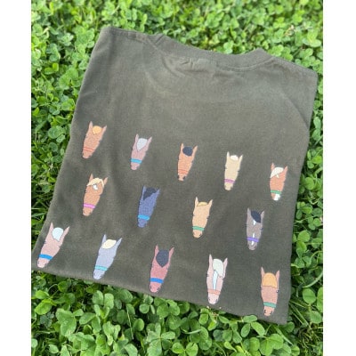 おひぼくTシャツ アーミーグリーン　Mサイズ