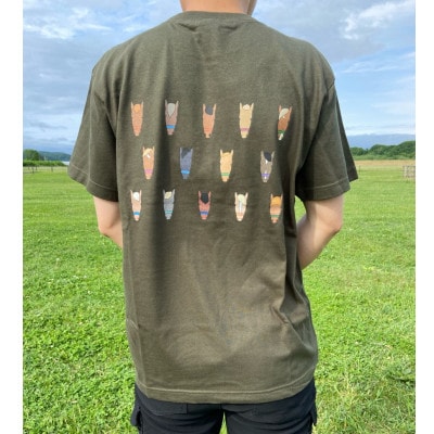 おひぼくTシャツ アーミーグリーン　Lサイズ