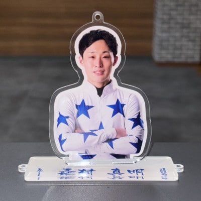 ホッカイドウ競馬 桑村真明ジョッキーマフラータオル&アクリルスタンドセット