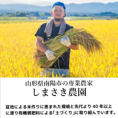 【令和7年産】山形県産つや姫　10kg(5kg×2)栽培期間中農薬使用8割減特別栽培米【S2660】