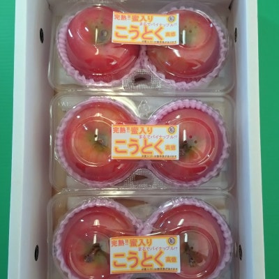 完熟★蜜入り★ こうとく(高徳)りんご　約1.5～1.7kg【S2666】