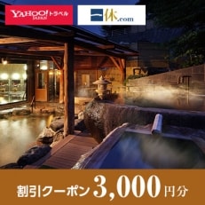 【山形県南陽市】一休.com・Yahoo!トラベル割引クーポン(3,000円分)【S1440】