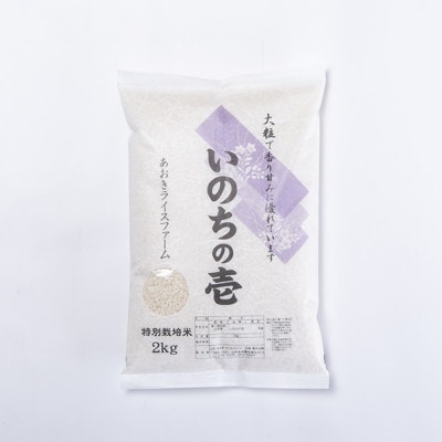 令和6年度産山形県産　特別栽培米　いのちの壱2kg(精米)【S1595】