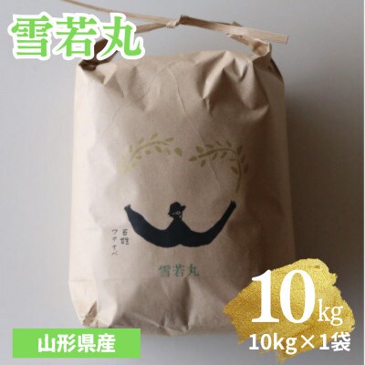 【令和6年産】山形県産雪若丸　精米10kg (10kg×1袋)【S1977】