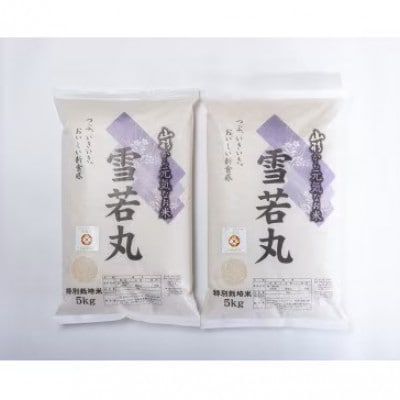【令和8年産】山形県産　特別栽培米　雪若丸　精米　10kg　10月下旬～順次発送【S2407】