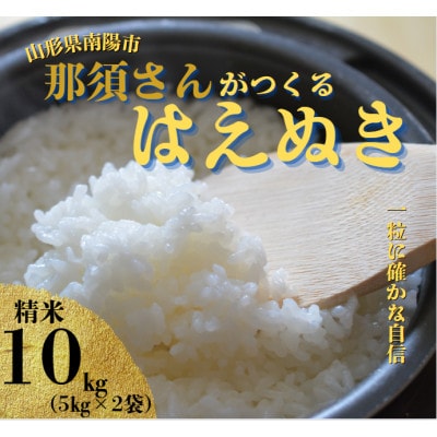〈令和7年産〉 山形県産【はえぬき】精米 10kg(5kg×2袋)【S2564】
