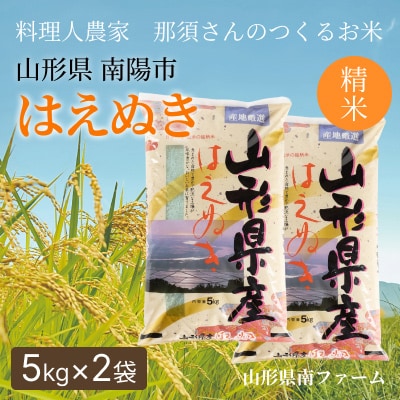 〈令和7年産〉 山形県産【はえぬき】精米 10kg(5kg×2袋)【S2564】