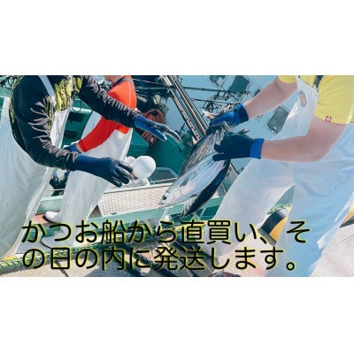 驚きのもちモチ食感!釣れたてをすぐに眞空　ビリかつお刺身250g×4節(醤油・ニンニク付)