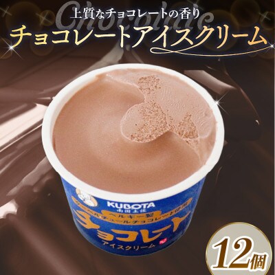 久保田食品　チョコレートアイスクリーム　110ml×12個セット