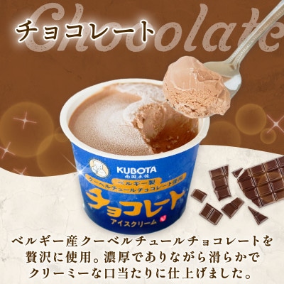 久保田食品　チョコレートアイスクリーム　110ml×12個セット