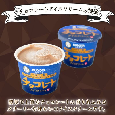 久保田食品　チョコレートアイスクリーム　110ml×12個セット