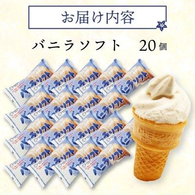 久保田食品　バニラソフト　110ml×20個セット