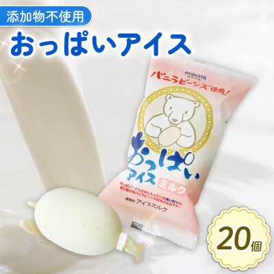 久保田食品　おっぱいアイス　80ml×20個セット